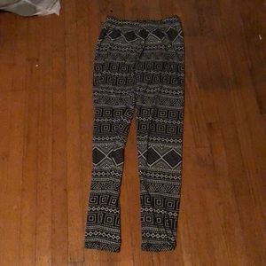 Random square print leggings